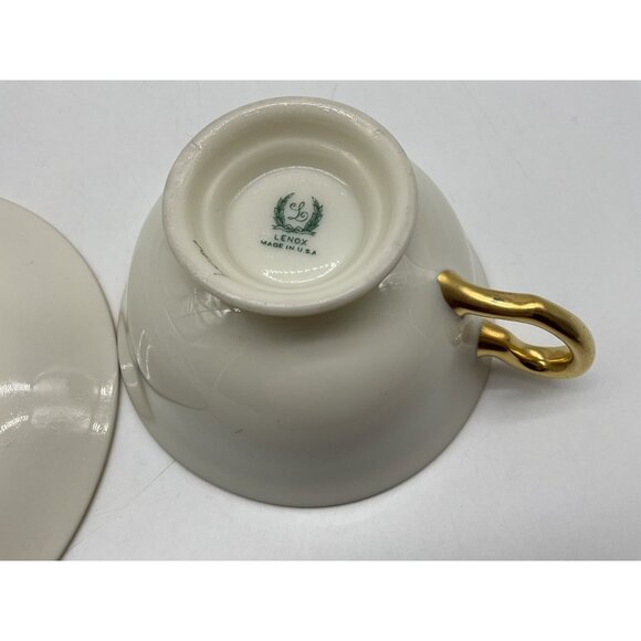 LENOX Stradivarius Blue Teacup and Saucer Retired Vintage Dinnerware Collectible - Picture 9 of 14